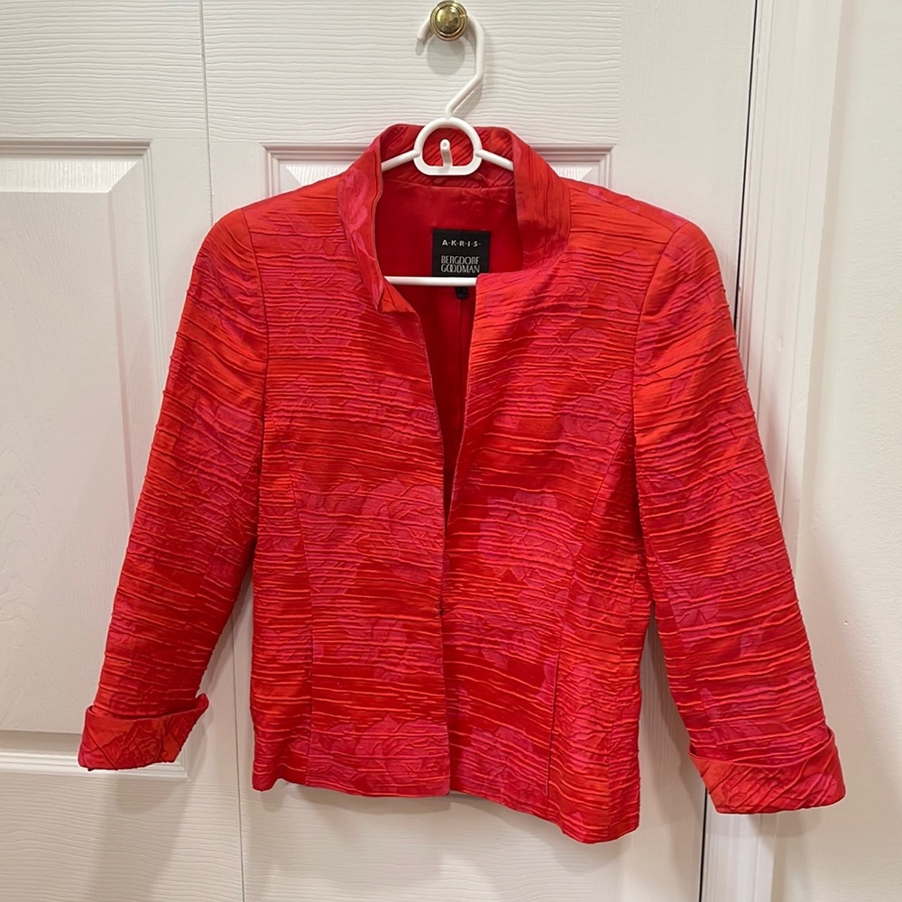 floral print blazer by Akris Punto